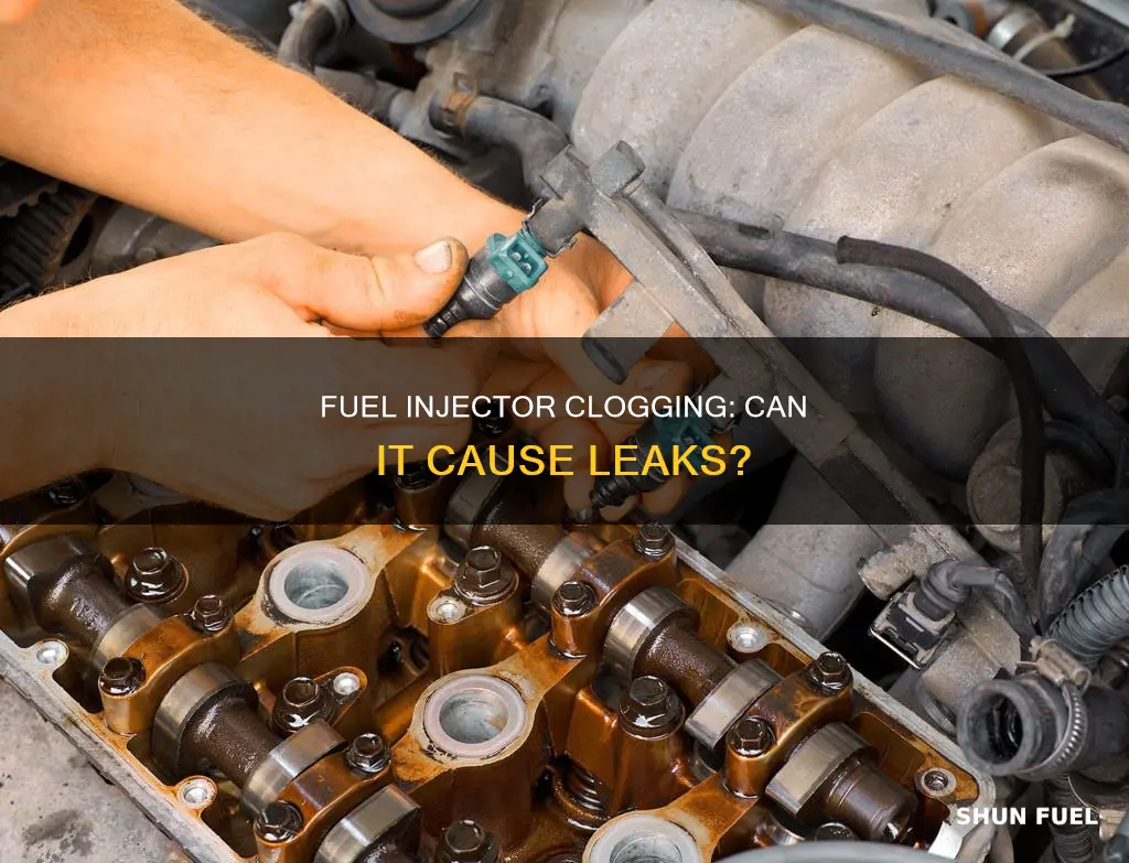 will a clogged fuel injector leak