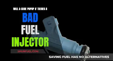Diagnosing Faulty Fuel Injectors: Code Pop-up Indication