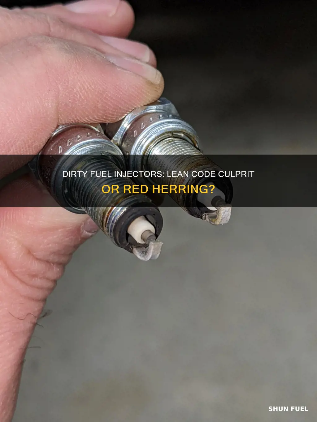 will a dirty fuel injector cause a lean code