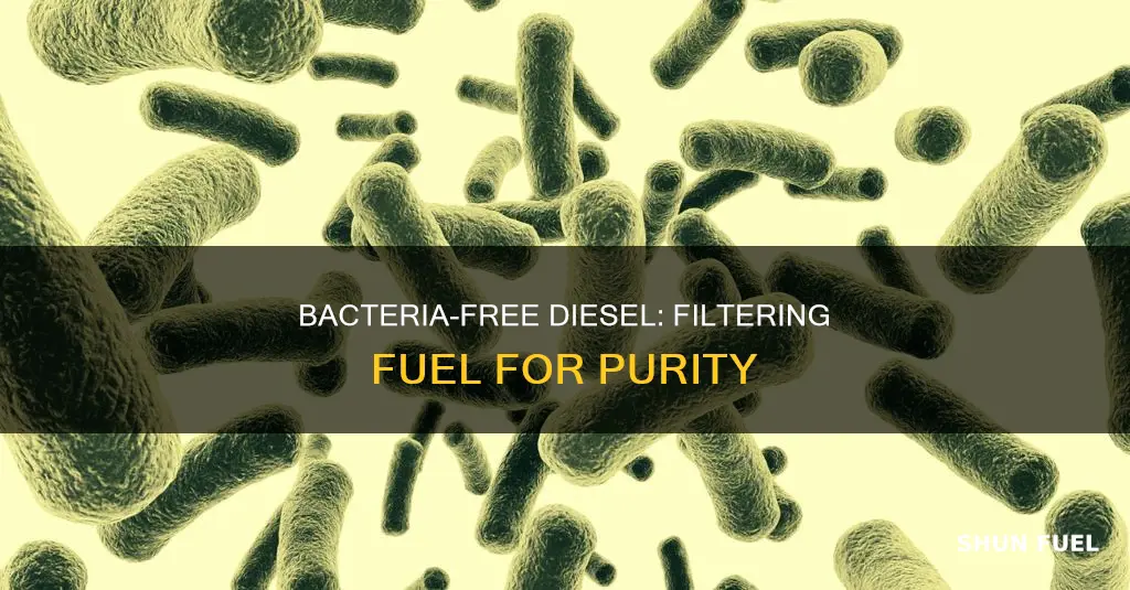 will a filter remove bacteria from diesel fuel