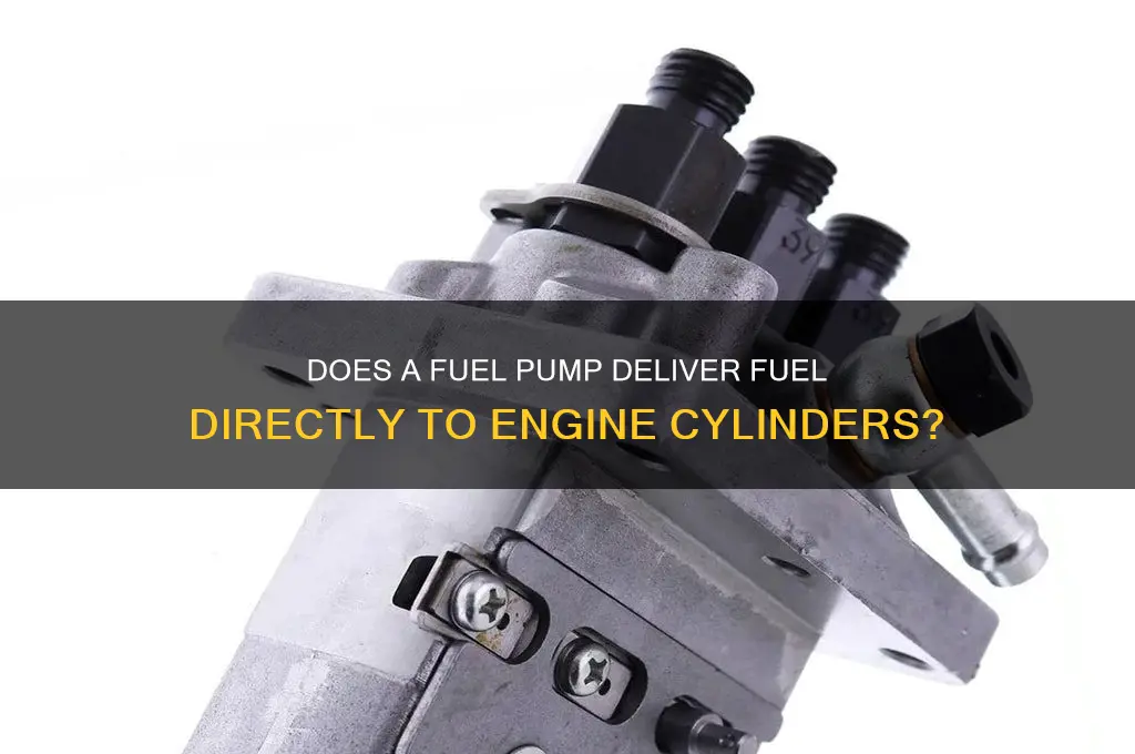 will a fuel pump fill the cylinders witb