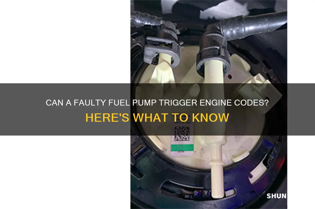 will a fuel pump give a engine code