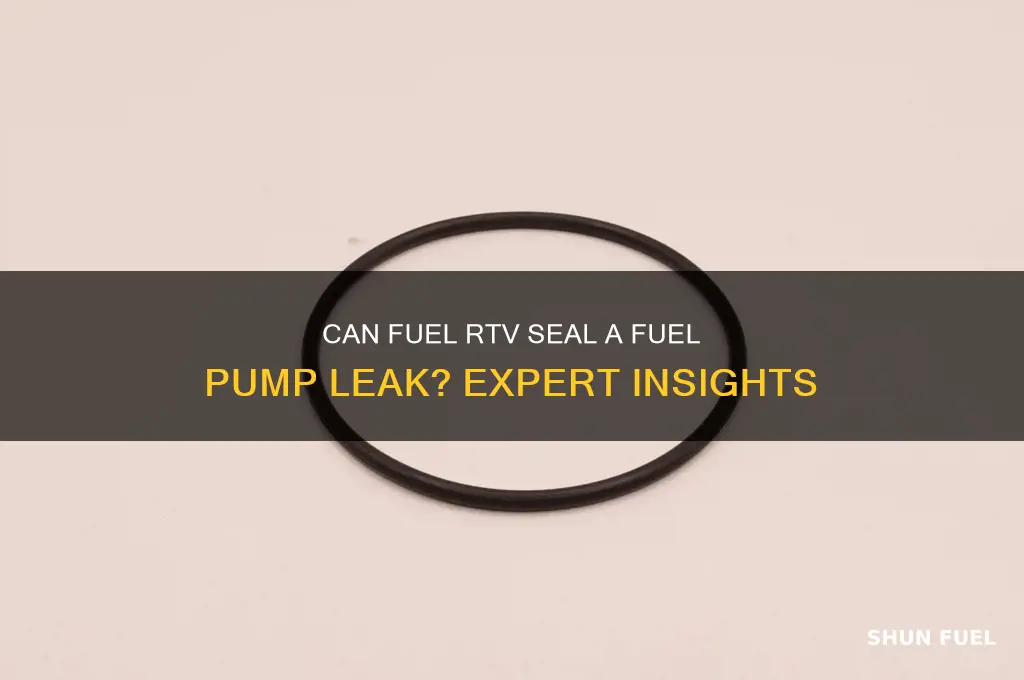 will a fuel rtv seal a fuel pump leak