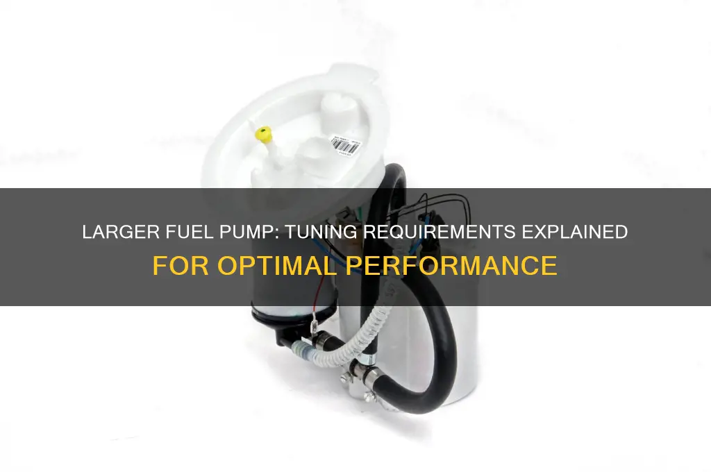 will a larger fuel pump require a tune