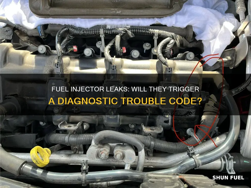 will a leaking fuel injector give a code