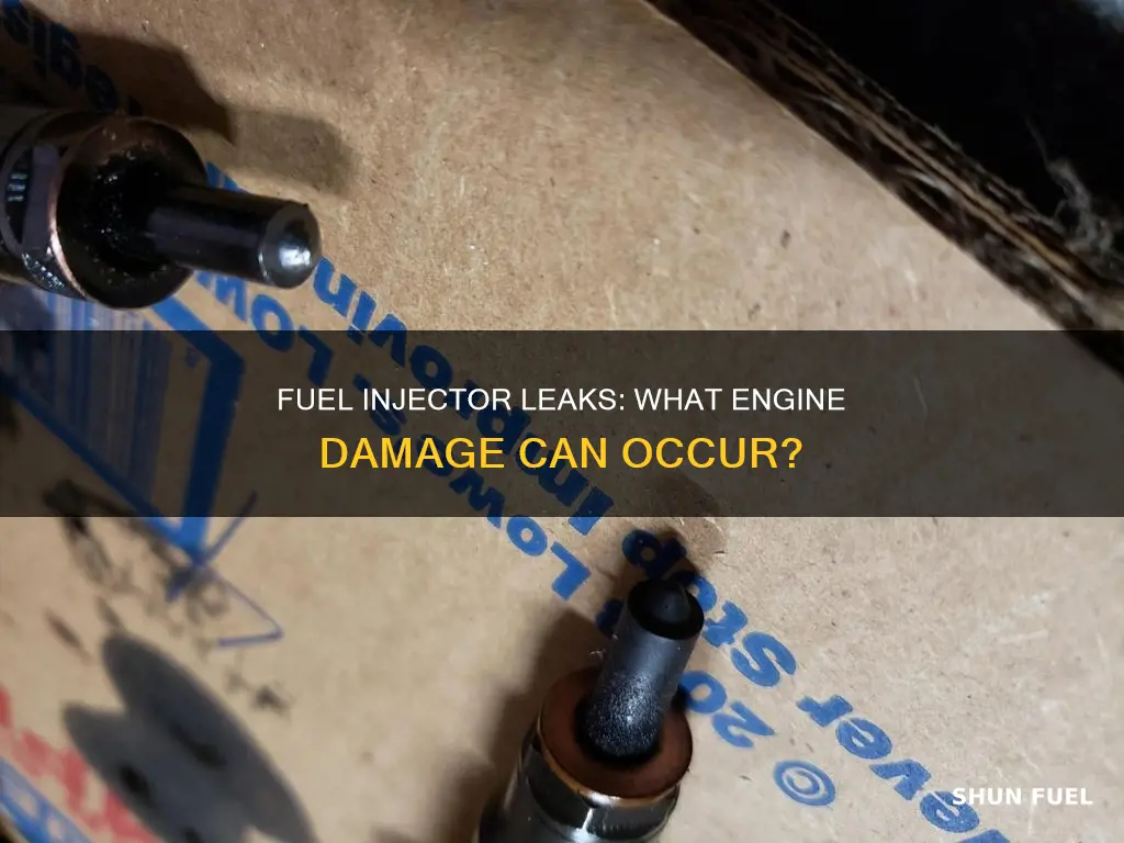 will a leaky fuel injector cause engine damage