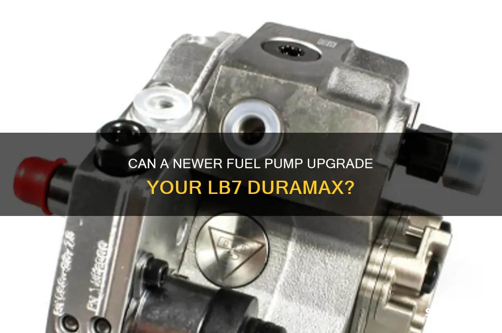 will a newer fuel pump fit on my lb7