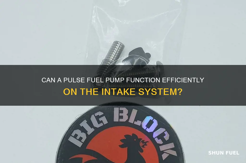 will a pulse fuel pump work on the intake