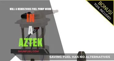 Can a Rendezvous Fuel Pump Fit and Function in an Aztek?