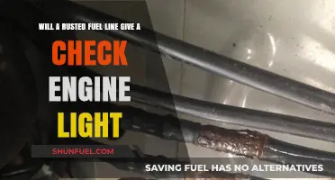 Rusted Fuel Line: When Check Engine Light Ticks