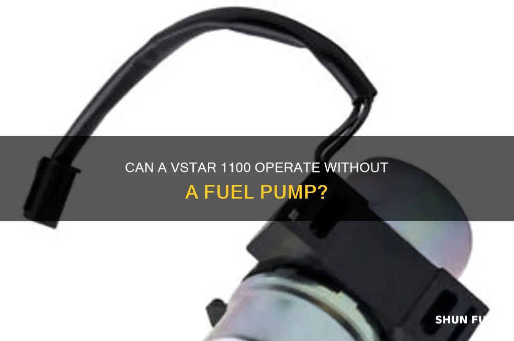 will a vstar 1100 run without a fuel pump