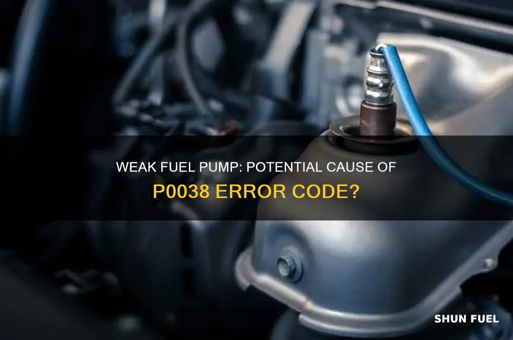 will a weak fuel pump cause code p0038