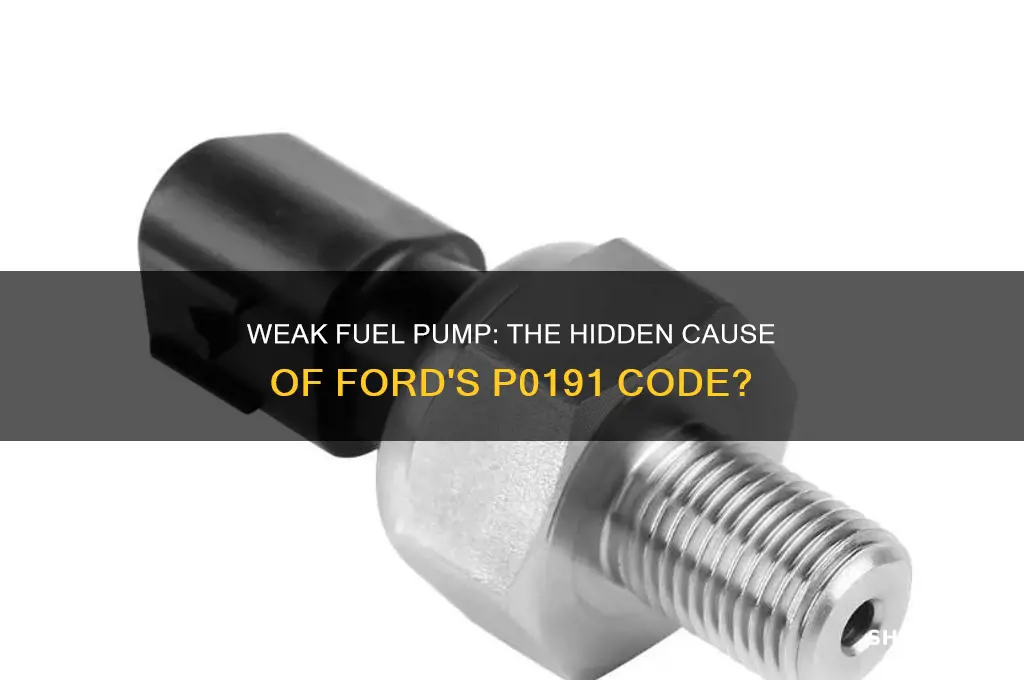 will a weak fuel pump cause p0191 ford