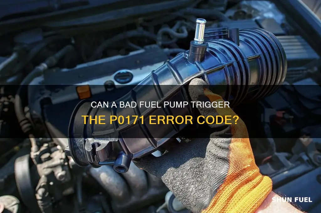 will abad fuel pump come up with code p0171