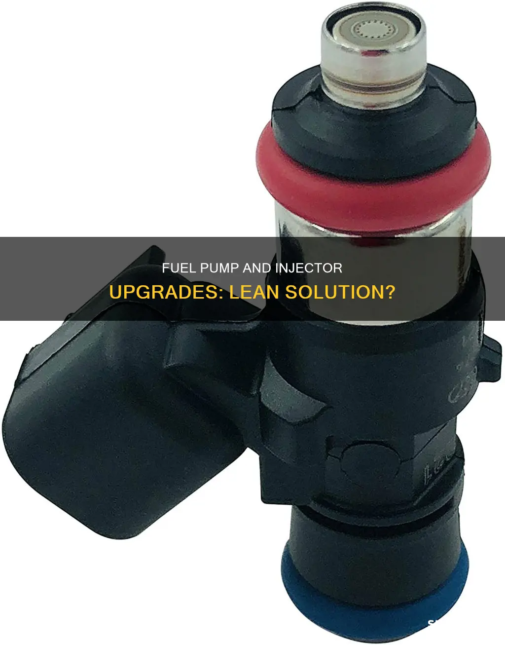 will adding a bigger fuel pump and injector remove lean