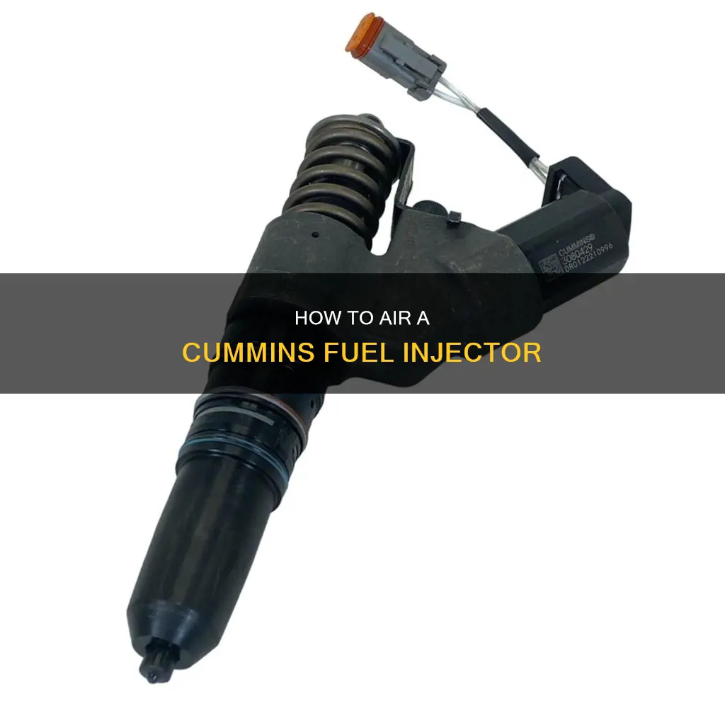 will air a cummins fuel injector