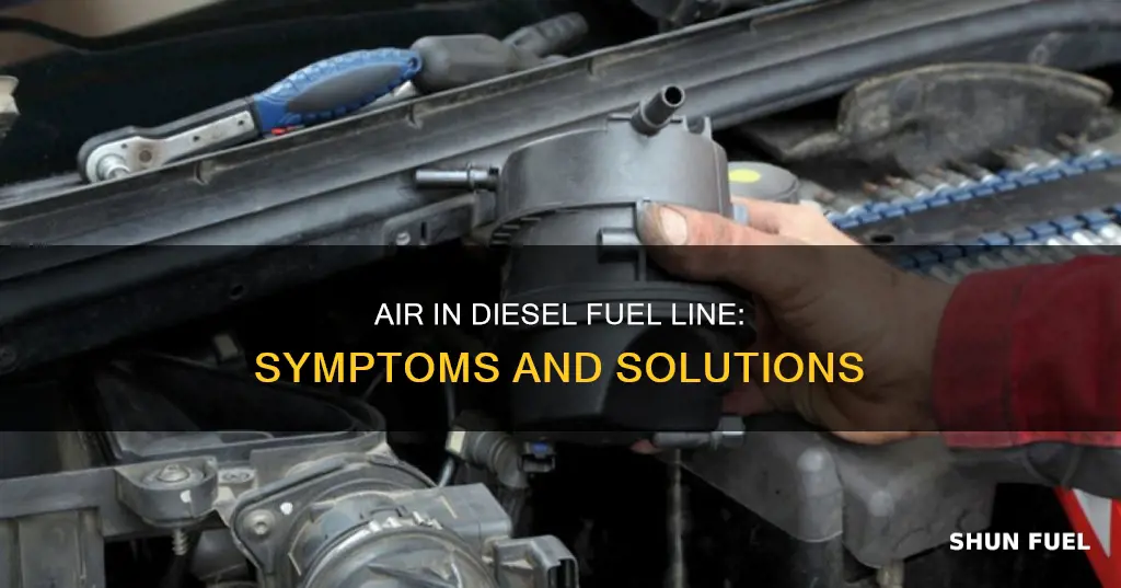 will air in diesel fuel line symptoms