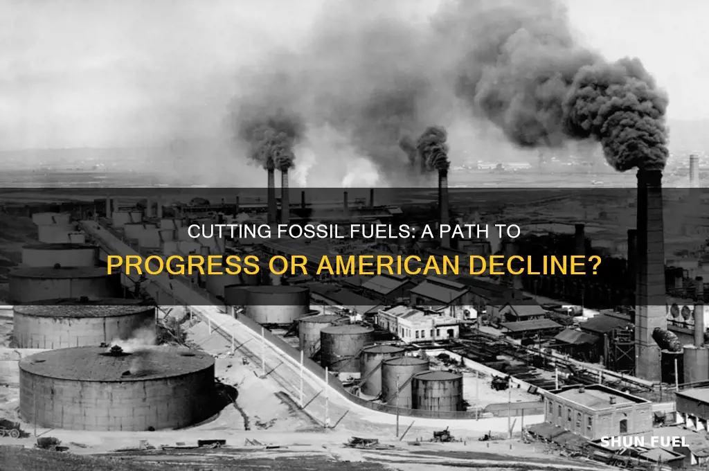 will america be worse if we cut off fossil fuels