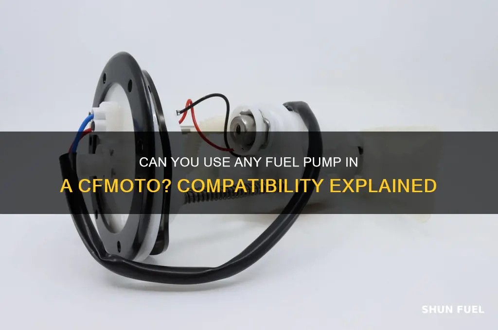 will any fuel pump work in a cf moto