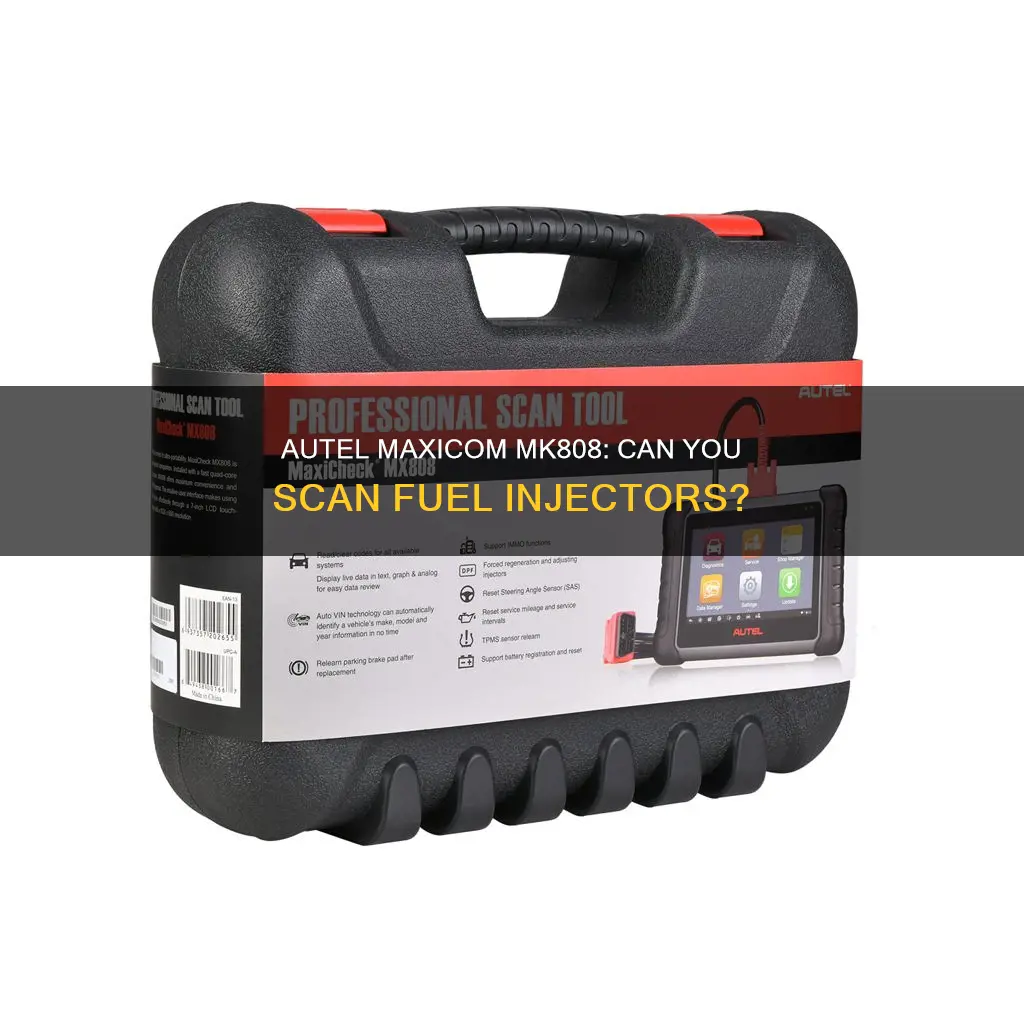 will autel maxicom mk808 scan fuel injectors