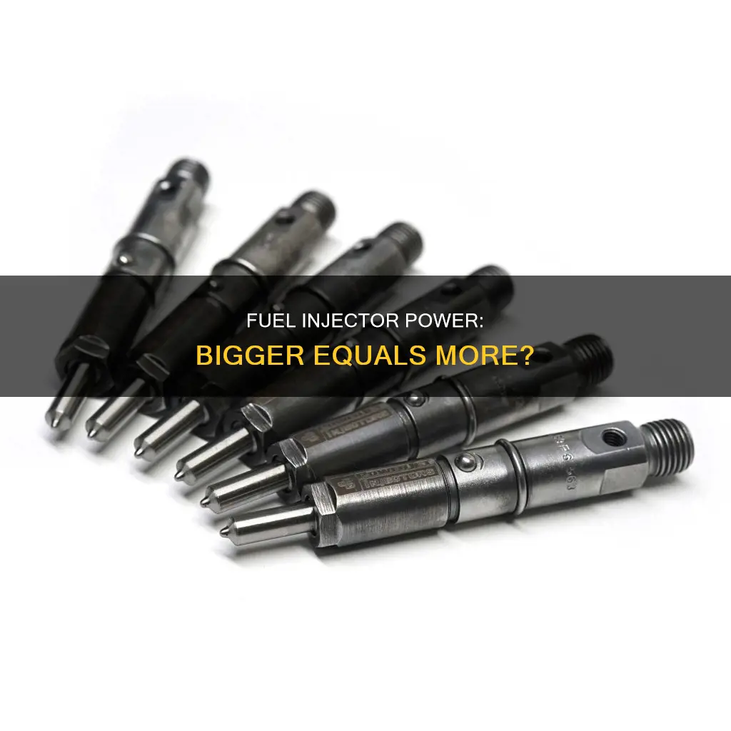 will bigger fuel injectors increase power
