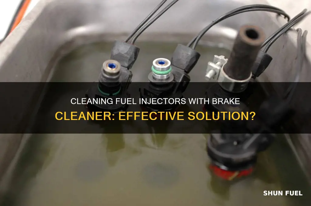 will brake cleaner clean fuel injectors