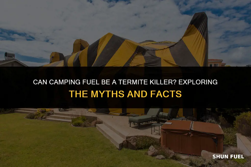 will camping fuel kill termites