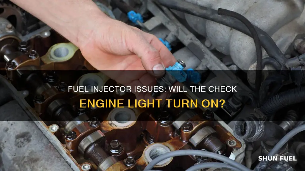 will check engine light come on for fuel injectors