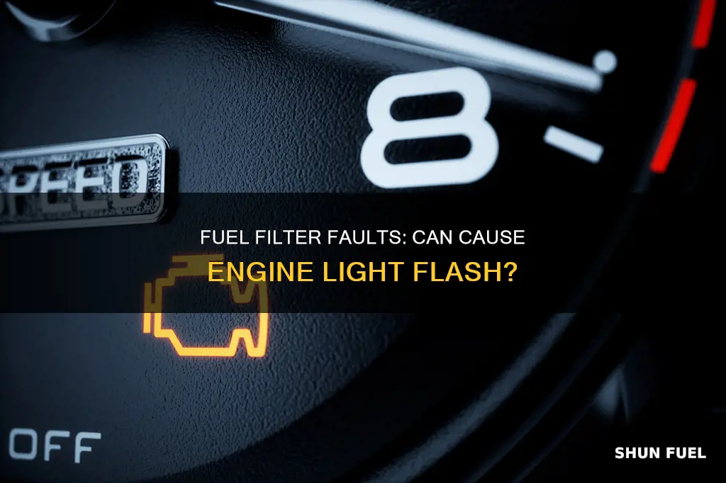will check engine light flash with bad fuel filter