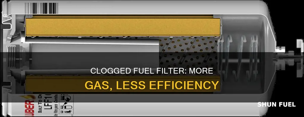 will clogged fuel filter make you use more gas quickly