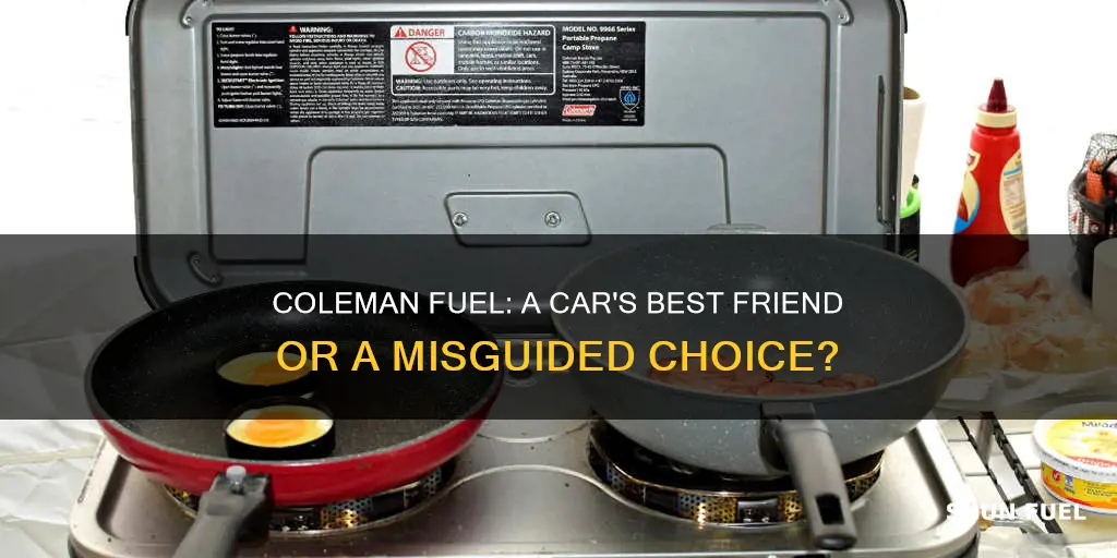 will coleman fuel work in a car