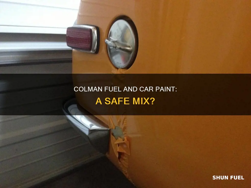 will colman fuel harm car paint