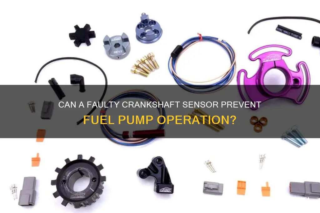 will crankshaft sensor keep fuel pump from running
