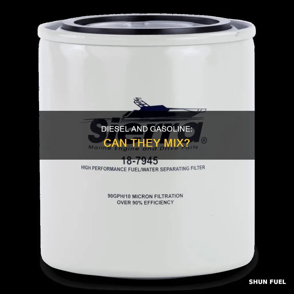 will diesel fuel and gasoline separate