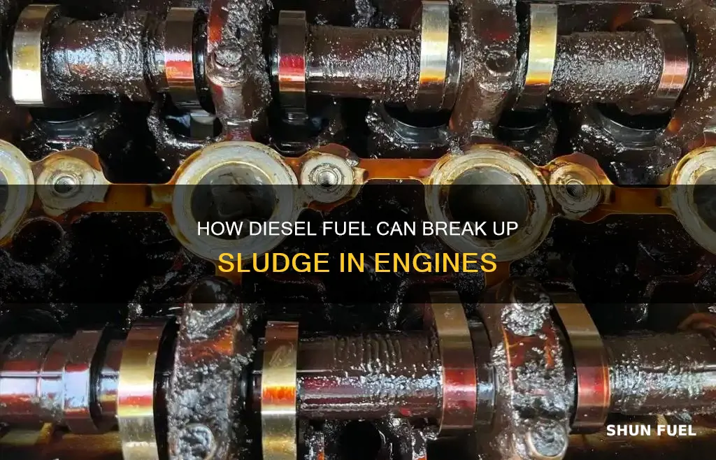 will diesel fuel break up sludge in an engine