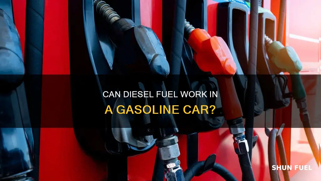 will diesel fuel burn in an automobile that needs gasoline