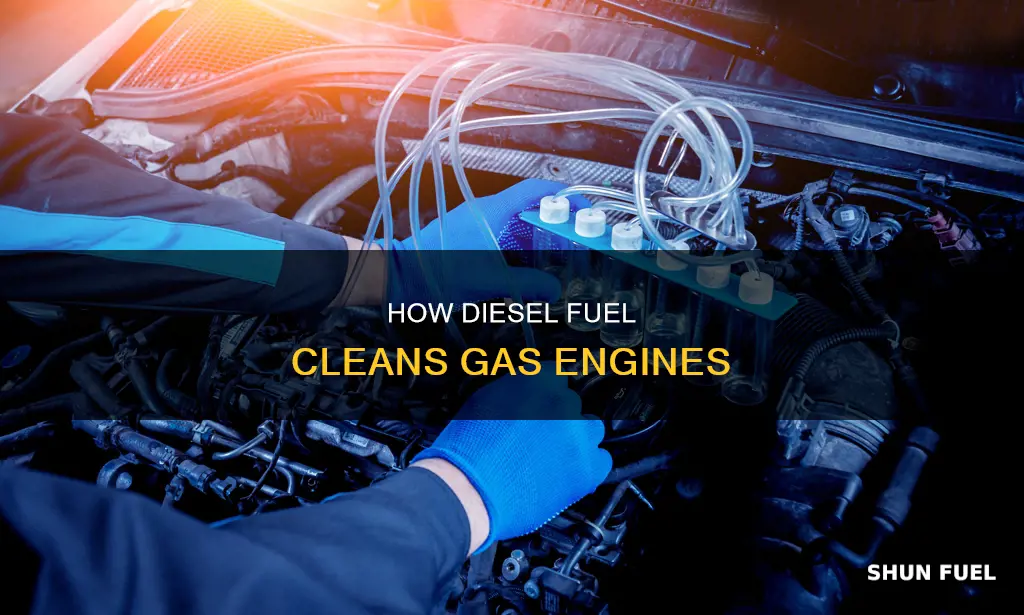 will diesel fuel clean a gas engine