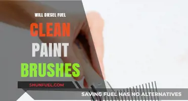 How Diesel Fuel Cleans Paint Brushes