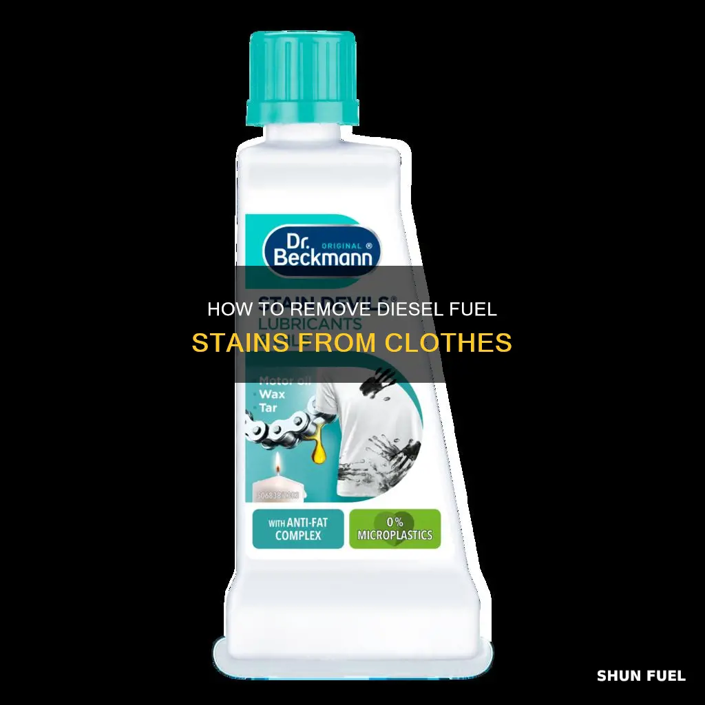 will diesel fuel come out of clothes