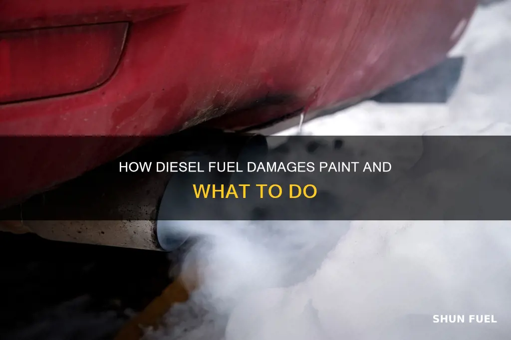 will diesel fuel eat paint
