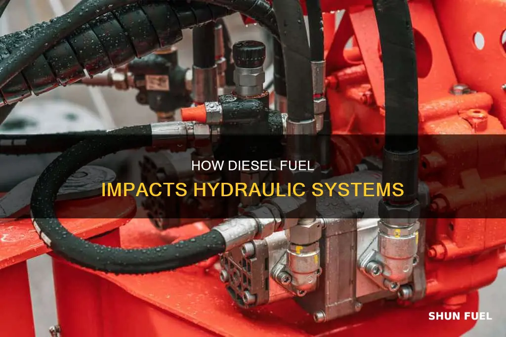 will diesel fuel hurt a hydraulic system