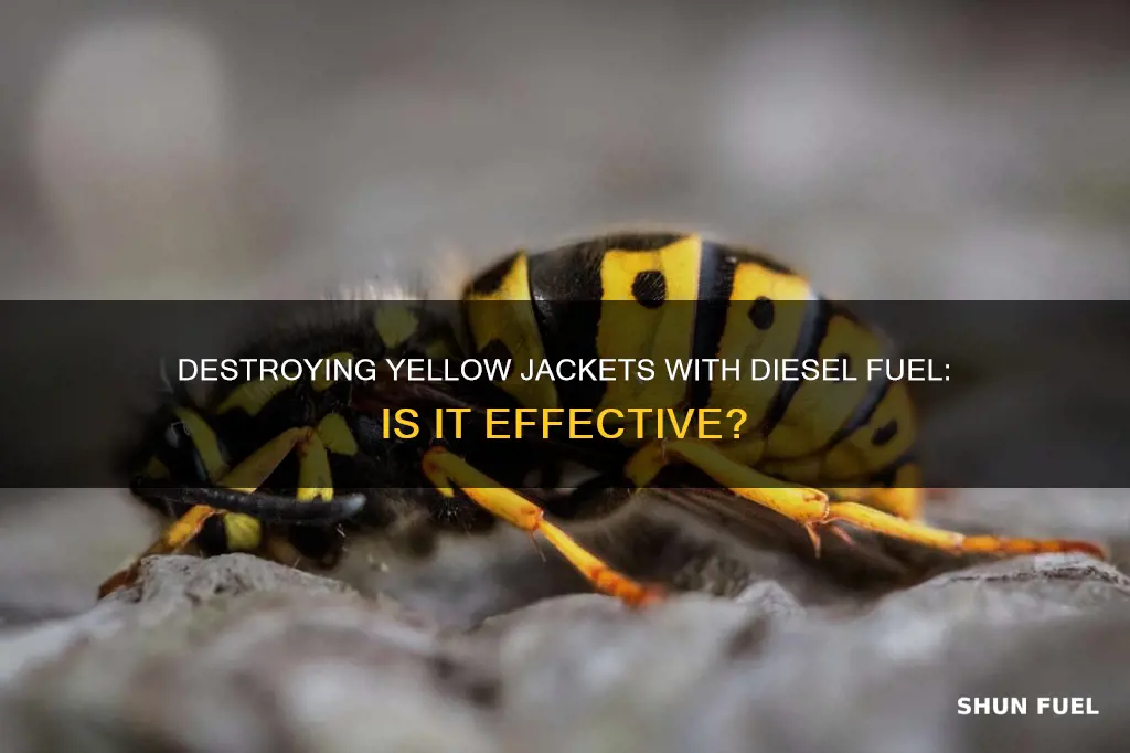 will diesel fuel kill yellow jackets