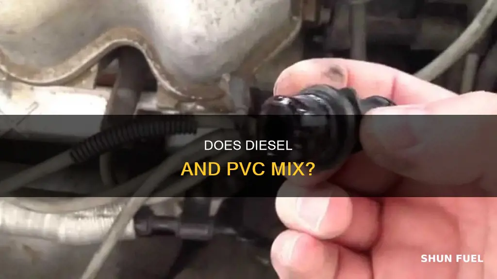 will diesel fuel melt pvc