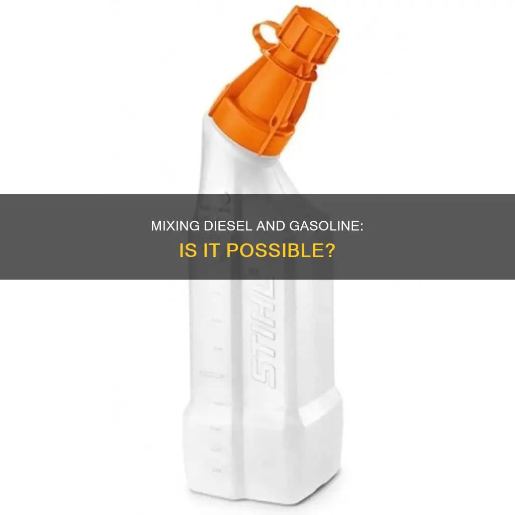 will diesel fuel mix with gasoline