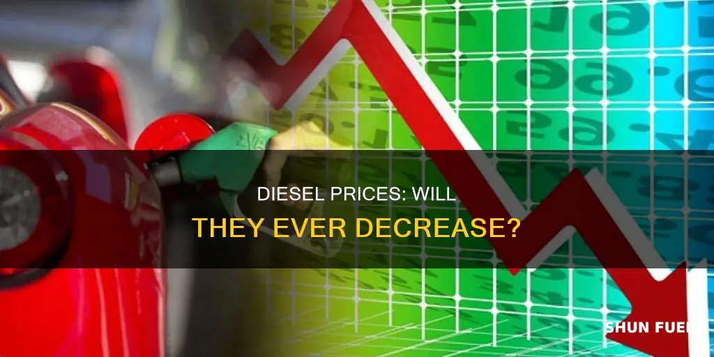will diesel fuel prices come down