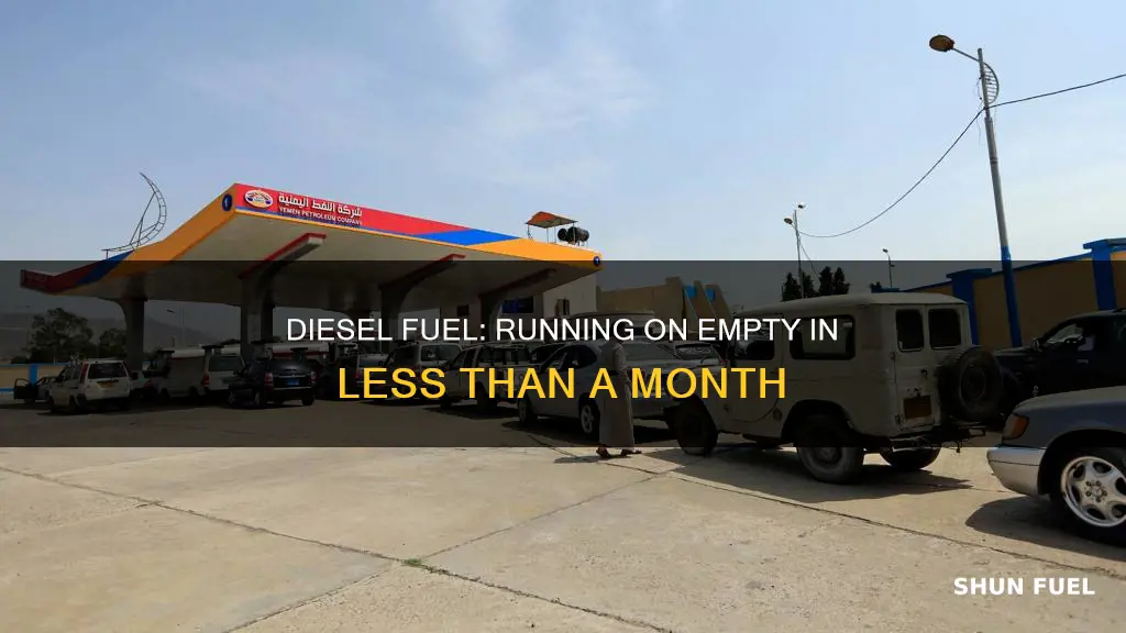will diesel fuel run out in 25 days