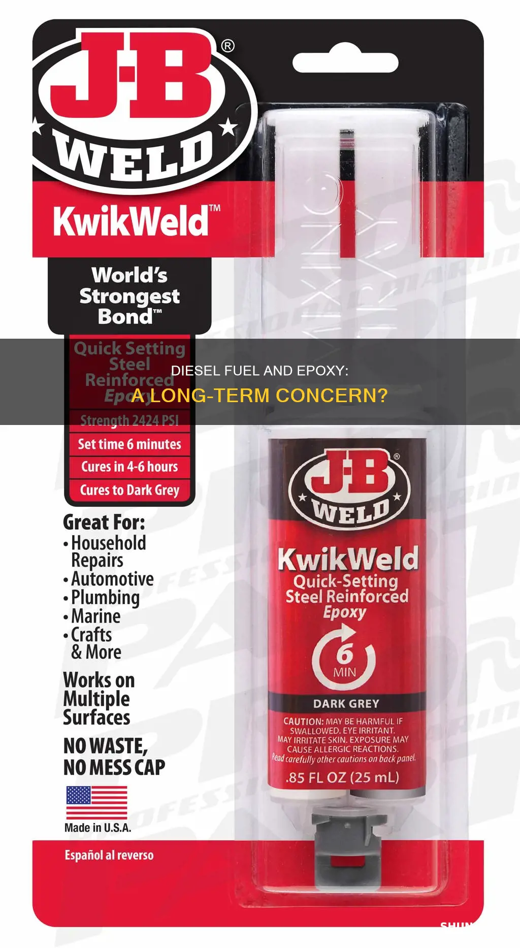will diesel fuel soften epoxy over time
