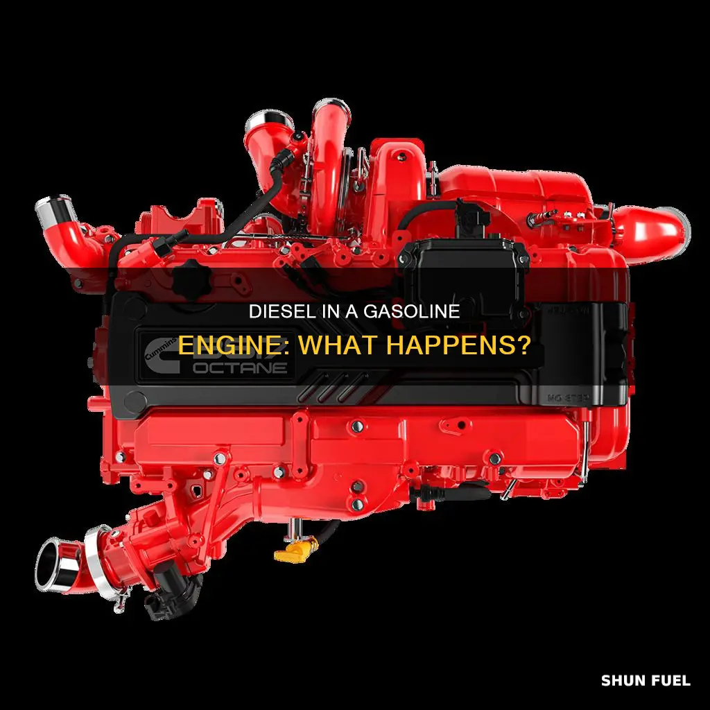 will diesel fuel work in a gasoline engine