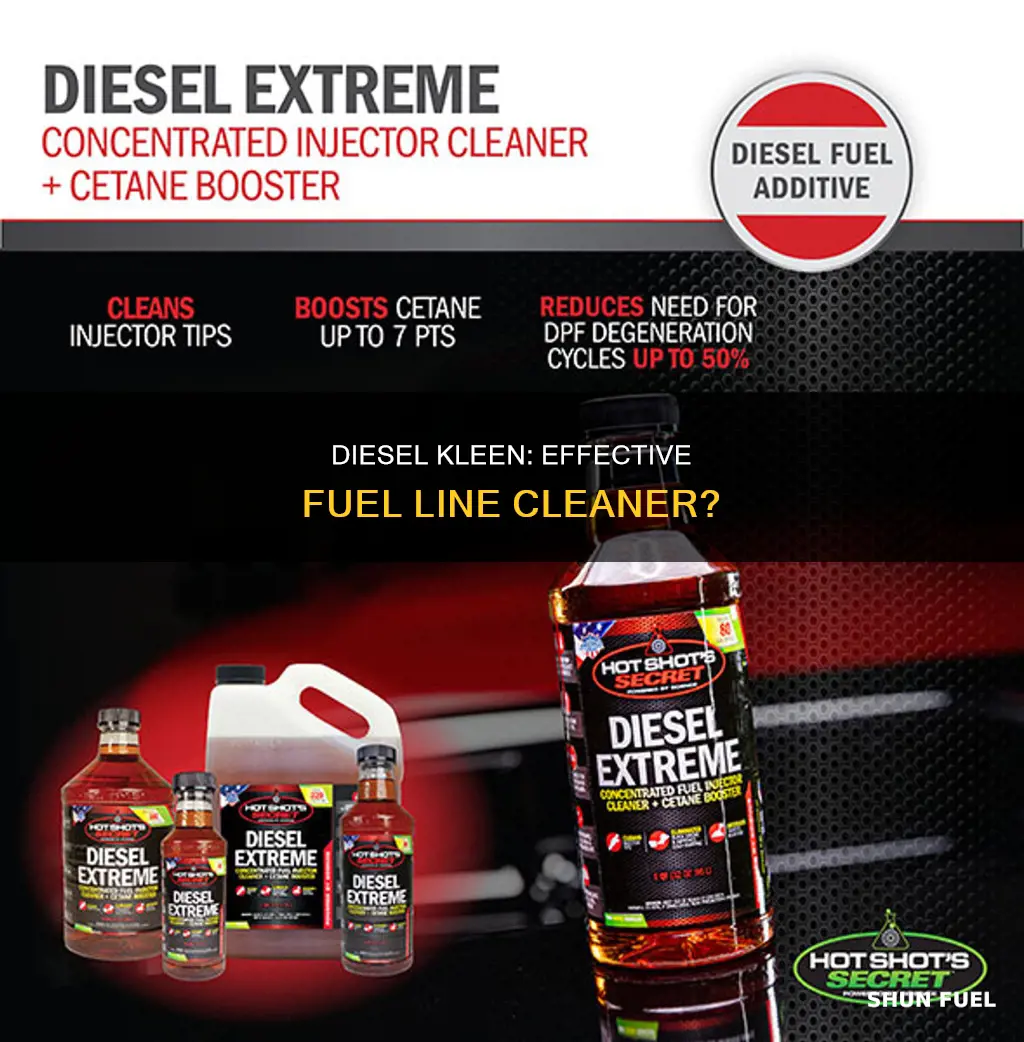 will diesel kleen clean fuel lines