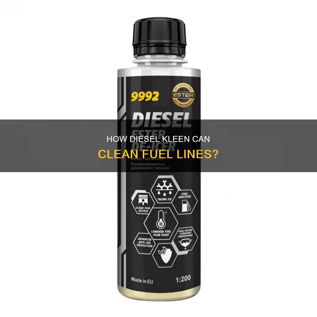 will diesel kleen clean fuel lines